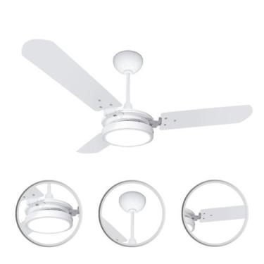 Imagem de Ventilador de Teto Ventex 150W Valen Led 18W Branco Silencioso Turbo 3
