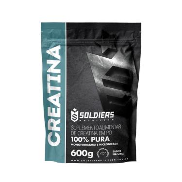 Imagem de Creatina Monohidratada 600g - 100% Pura Importada - Soldiers Nutrition-Unissex