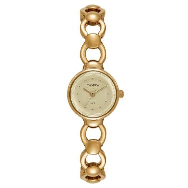 Imagem de Relógio MONDAINE feminino corrente dourado 32976LPMVDM1