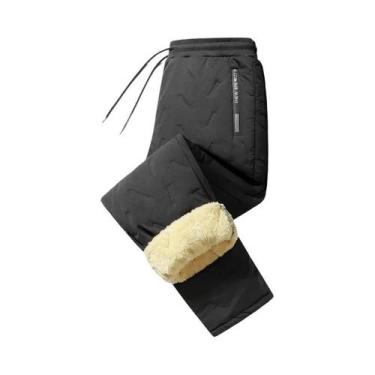 Imagem de Calças Esportivas Femininas De Inverno, Grossas E Quentes, Em Cor Sóli