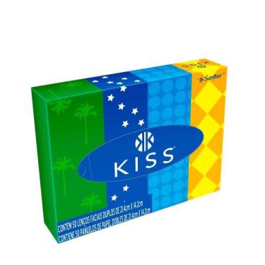 Imagem de Lenço Facial Kiss - 50 Folhas