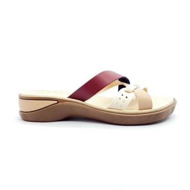 Imagem de Tamanco Terra e Água Feminino 481010, 38, Creme, Burgundy, Antique