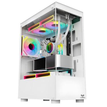 Imagem de Gabinete Micro-ATX Gamer Stellar Mini MetalRed M8 Sem Fans - Branco