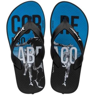 Imagem de Chinelo rider street olé infantil 11580, Pto, Az, Bco ao598, 29