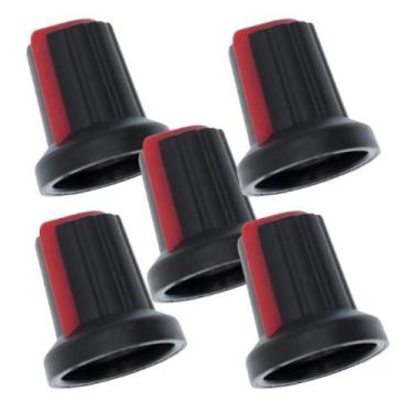 Imagem de Kit 5 knob vermelho 14mmx18mm - DIVERSAS