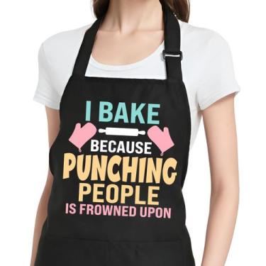 Imagem de Avental Rokasreke engraçado para mulheres, cozinhando, cozinhando, coz