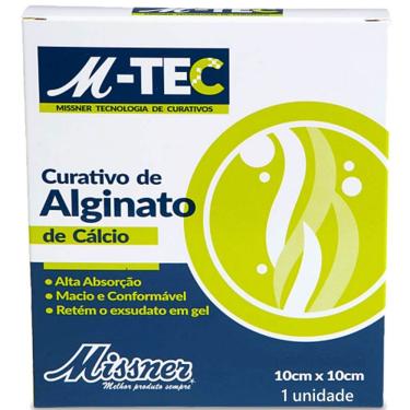 Imagem de Curativo de Alginato de Cálcio Missner M-tec para Feridas com Alta Exsudação Estéril 10...