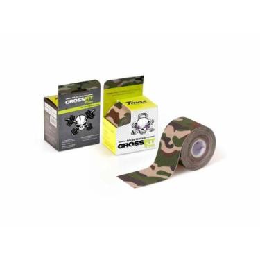 Imagem de Bandagem Neuromuscular Elástica Adesiva - 5m X 5cm, Camuflado Verde - 