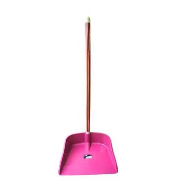 Imagem de Pá Coletora De Lixo Cabo Longo 58cm Super Resistente PP - Brubalar, Ro