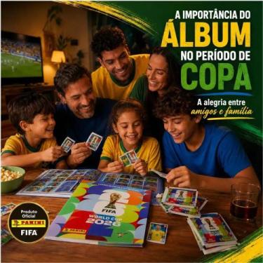 Imagem de Kit Álbum De Figurinhas Oficial Copa Do Mundo Capa Mole FIFA 2026 + En