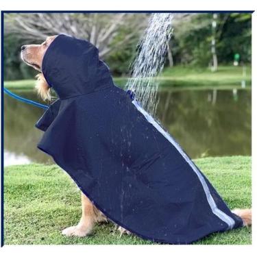 Imagem de Capa Chuva Pet Cachorro Nylon Emborrachado EXGG - G4 Regulável Imperme