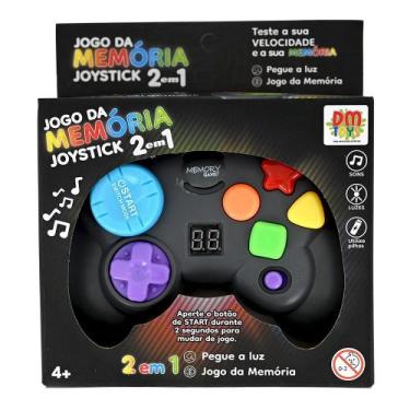 Imagem de Jogo da Memória Eletrônico Joystick 2 em 1 com Luz e Som DM Toys DMGO6
