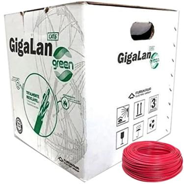 Imagem de Caixa De Cabo De Rede Cat6 Furukawa Gigalan Original 305Mts COR:VERMELHO