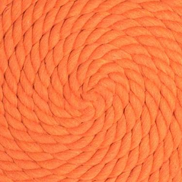 Imagem de Corda de algodão trançado natural West Coast Paracord – Corda artesanal – Corda tripla super macia e forte para esportes, decoração, artesanato, macramê, uso interno (1,5 cm x 7,5 m, laranja)