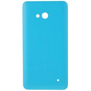 Imagem de LIYONG Peças sobressalentes de reposição capa traseira de plástico fosco para Microsoft Lumia 640 (branco) peças de reparo (cor: azul)