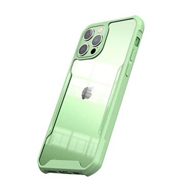 Imagem de Capa de armadura à prova de choque de luxo para iphone 12 11 pro xs max x xr 6 6 s 7 8 plus tampa do telefone móvel traseira casca clara macia pára-choques casco, verde claro, para iphone 7