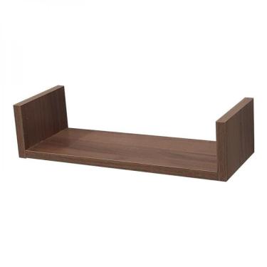 Imagem de Prateleira U 40 X 20cm Nogal Suporte Invisível
