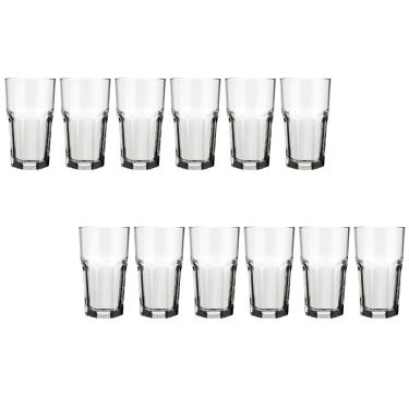 Imagem de 12 Un Copo Vidro Suco Agua 340ml Bristol Cristal Luxo Nadir