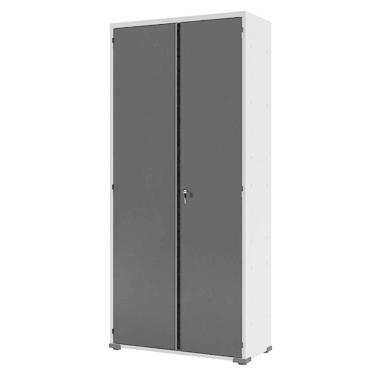 Imagem de Armário Aço Escritório Fechadura 4 Prateleiras Ea301 Preto