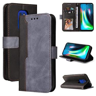 Imagem de For Motorola Moto G9 Play / E7 Plus Business Stitching-Color Horizontal Flip PU Leather Case with Holder & Card Slots & Photo Frame