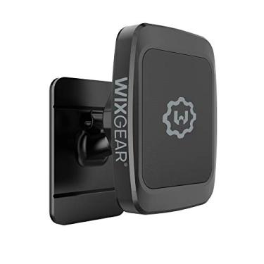 Imagem de WixGear Suporte magnético para celular para carro, suporte magnético universal para painel de carro, para celulares e mini tablets com tecnologia de encaixe rápido (design retangular mais forte)