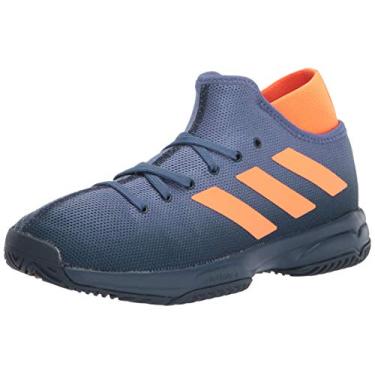 Imagem de adidas Phenom Tennis Shoe, Crew Navy/Screaming Orange/Crew Blue, 4 US Unisex Big Kid