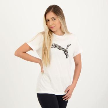 Imagem de Camiseta Puma Power Safari Feminina Branca