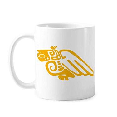 Imagem de Totems México Águia Mexicana Civilização Antiga Caneca Cerâmica Xícara de Café Porcelana Louça