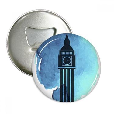 Imagem de Big Ben London Inglaterra Reino Unido abridor de garrafas ímã de geladeira emblema multifuncional