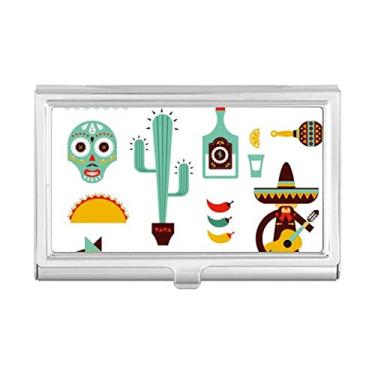 Imagem de Sombrero Tequila Guitar Chili Mexico Elment Porta-cartões de visita Carteira de bolso