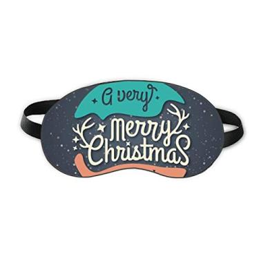 Imagem de Guirlanda colorida de Natal Ilustração abstrata Protetor de olhos para dormir Capa para sombra noturna macia