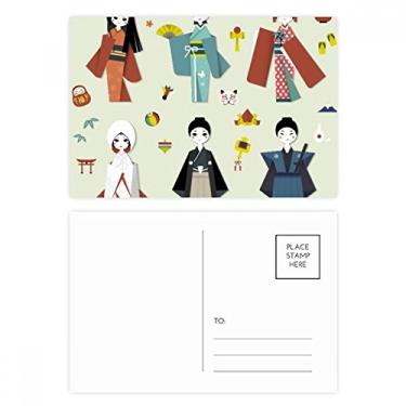 Imagem de Cartão postal tradicional japonês para meninas locais cartões postais de aniversário para enviar cartões de agradecimento
