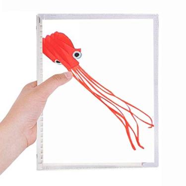 Imagem de Caderno tradicional chinês com estampa de polvo de pipa, diário de folhas soltas recarregável