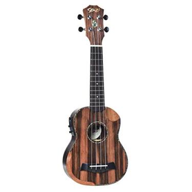 Imagem de UKULELE BORA-BORA CRUSH SOPRANO ELETRICO BAG EBONY