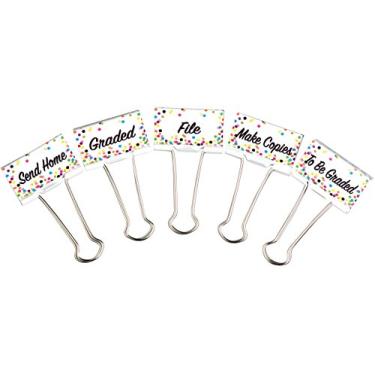 Imagem de Confetti Classroom Management Large Binder Clips