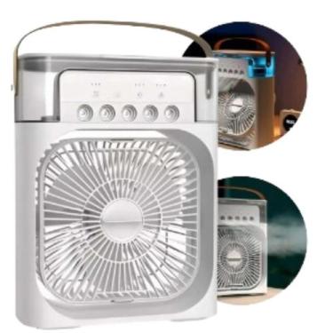 Imagem de Branco Compacto Mini Ventilador Para Mesa - AL