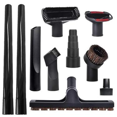 Imagem de ECOMAID Pacote com 10 acessórios de aspirador de pó para aspirador de pó de loja, acessórios de vácuo de 3,8 cm com escova de piso de madeira, adaptador de mangueira de vácuo de 6,5 a 3,8 cm e