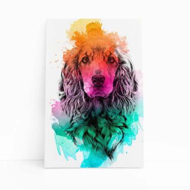 Imagem de Quadro Cachorro Cocker Spaniel Inglês Canvas 30x40cm - PlimShop