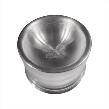 Imagem de Comedouro Alumínio Pes Anat. Cães 400ml Polido - Agropet