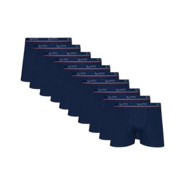 Imagem de Kit 10 Cuecas Boxer Lupo Cueca Box Algodão Masculina Atacado - Beca Ba