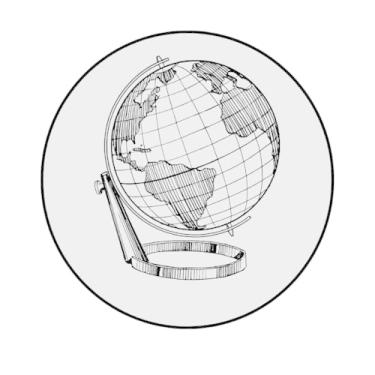 Imagem de Adesivo Decorativo Globo Terrestre, Redondo, 300mm (MP-333, PAPEL COUCHÉ170, 300MM)