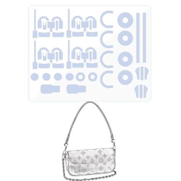 Imagem de LokChuiDor Película protetora de hardware, compatível com LV Ivy WOC. Adesivo de hardware de bolsa transparente, antiarranhões, transparente