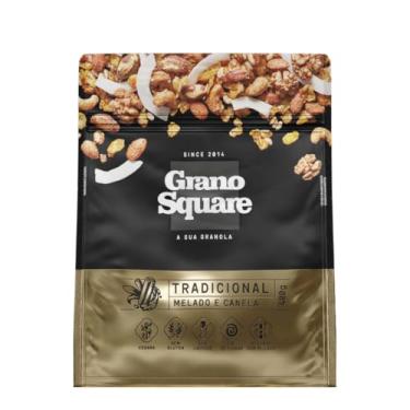 Imagem de Granola Premium Tradicional GranoSquare 400gr Com Gergelim, Castanhas de Caju Pará e Amendoas, Nozes