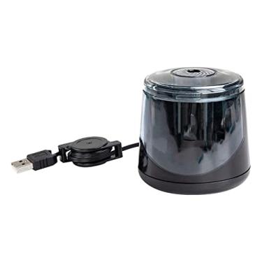 Imagem de Mesa Apontador de lápis elétrico para crianças Apontador de lápis alimentado por USB/alimentado por bateria Plug in para lápis nº 2/coloridos (6,5-7,5 mm) Casa
