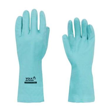 Imagem de Luva Nitrílica Flocada Tamanho EG Verde 106501803-EG Volk - LUVAS, RAS