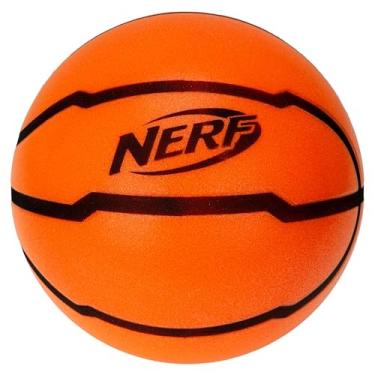 Imagem de Nerf Quietcourt Silent Foam Basketball - Bola silenciosa tamanho oficial para prática de drible interno + brocas - 75 cm crianças + basquete juvenil - estrutura de espuma plana nunca vai