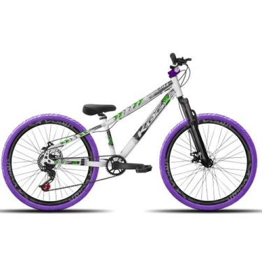 Imagem de Bicicleta aro 26 KOG Freeride, Branco, Verde 4