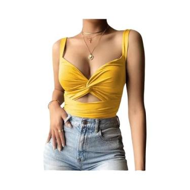 Imagem de Tops Cropped Sem Mangas Em Preto E Branco Para Mulheres, Sexy E Casuai