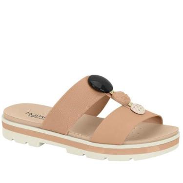 Imagem de Tamanco Flatform Feminino Conforto Tratorado Modare 7132.138, Tan, 37
