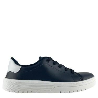 Imagem de Tênis Moleca Feminino Adulto Preto com Solado Branco 5791100, Preto, B